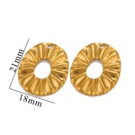 Colore oro / 1 pezzo alla moda stile semplice forma geometrica in acciaio inossidabile placcato Colore oro  ciondolo da donna Immagine8